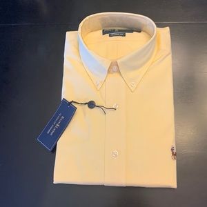 Ralph Lauren button down long sleeve shirt. Yellow. NWT. Size: 16-34/35
